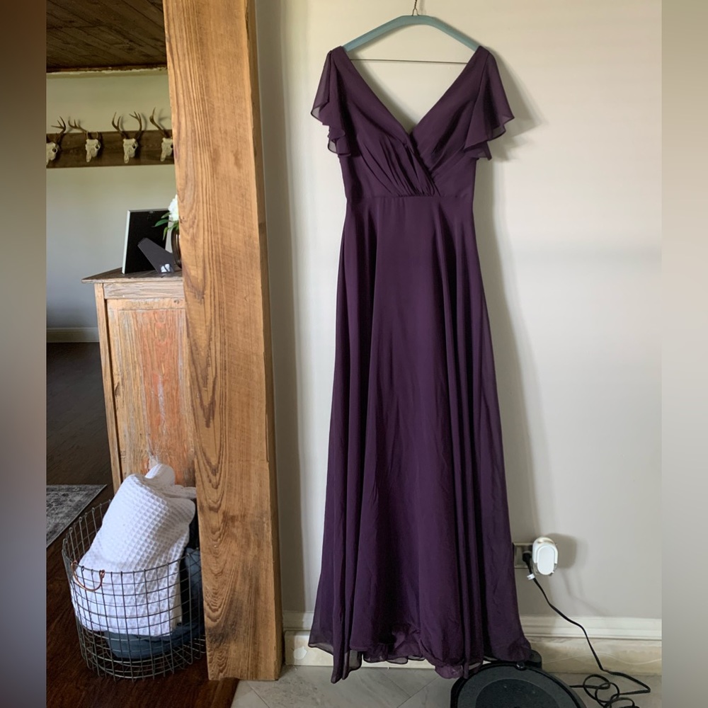 David’s Bridal PLUM floor length gown